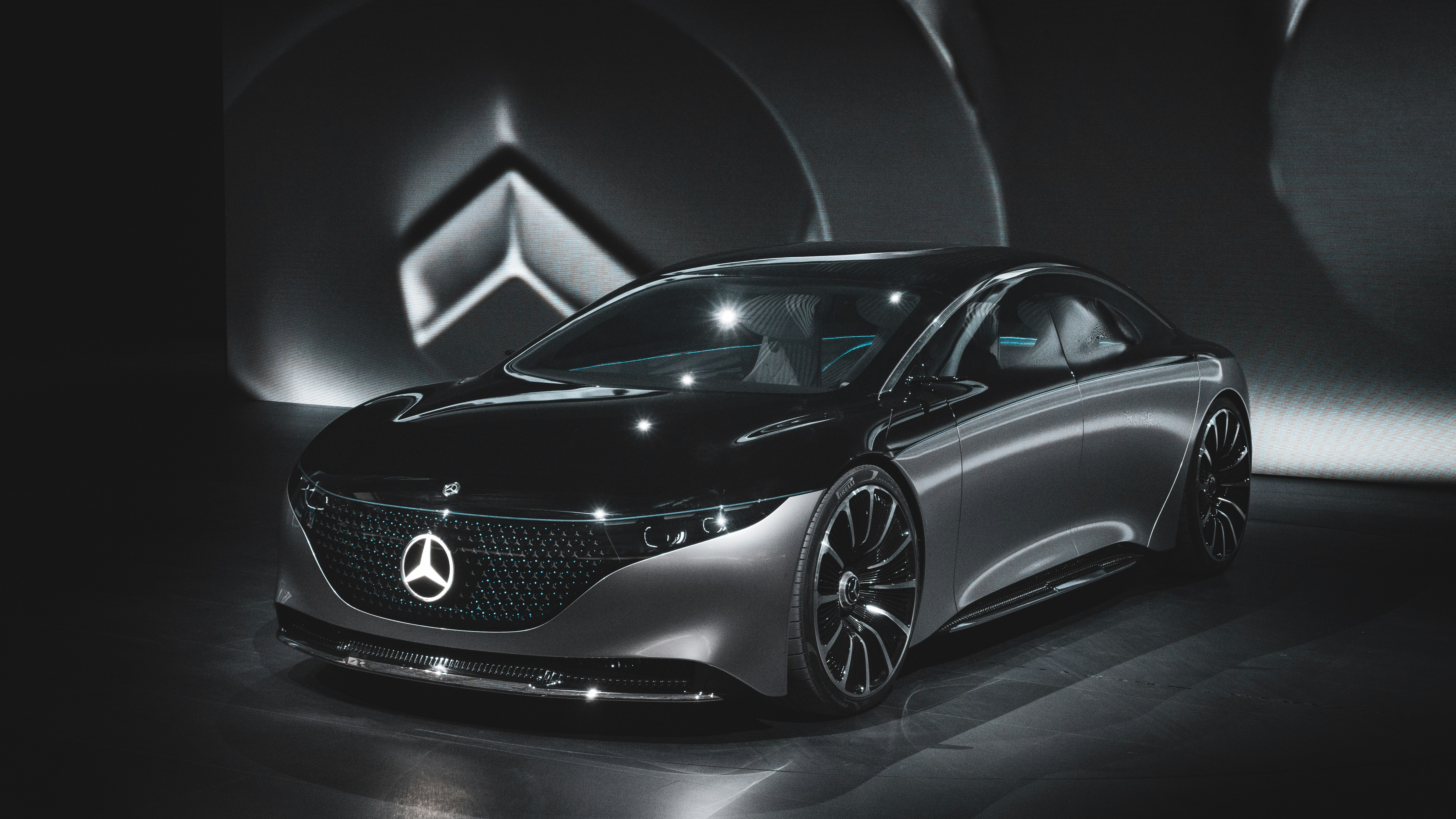 black Mercedes-Benz concept car